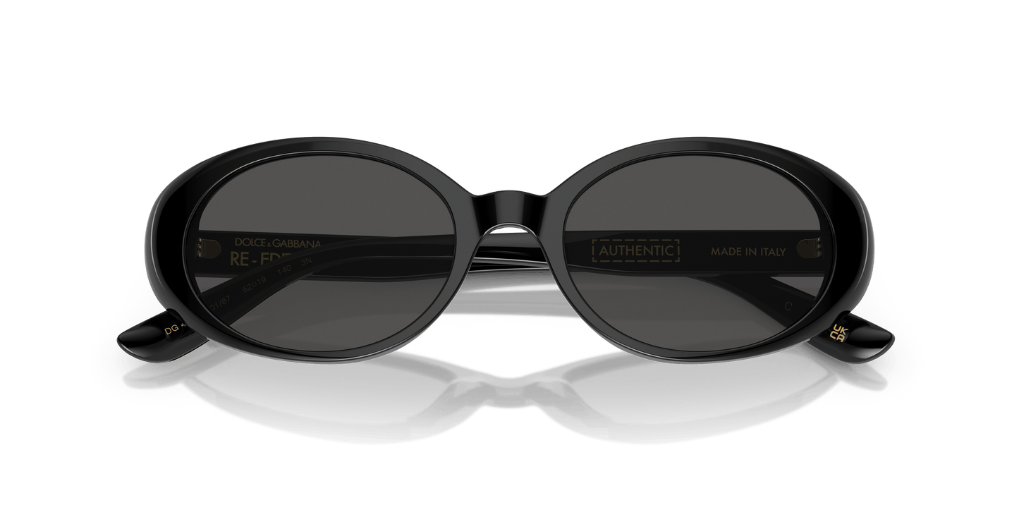 משקפי שמש דולצ'ה וגבאנה שחור-אפור כהה | Dolce&Gabbana DG4443 Black-Dark Grey