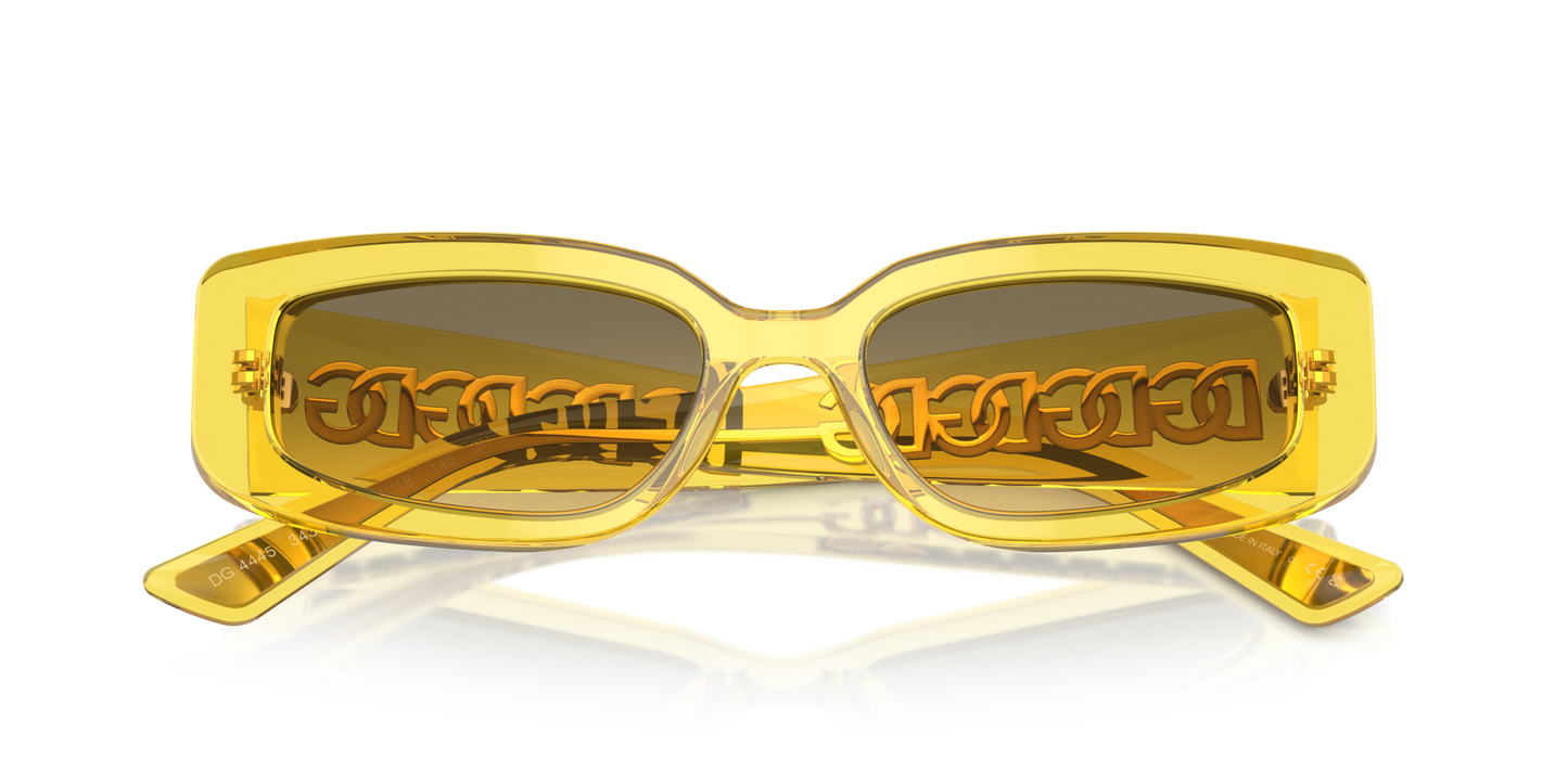 Dolce & Gabbana Sunglasses Transparent Yellow-Yellow Gradient Grey | Dolce&Gabbana DG4445 Transparent Yellow-Yellow Gradient Grey