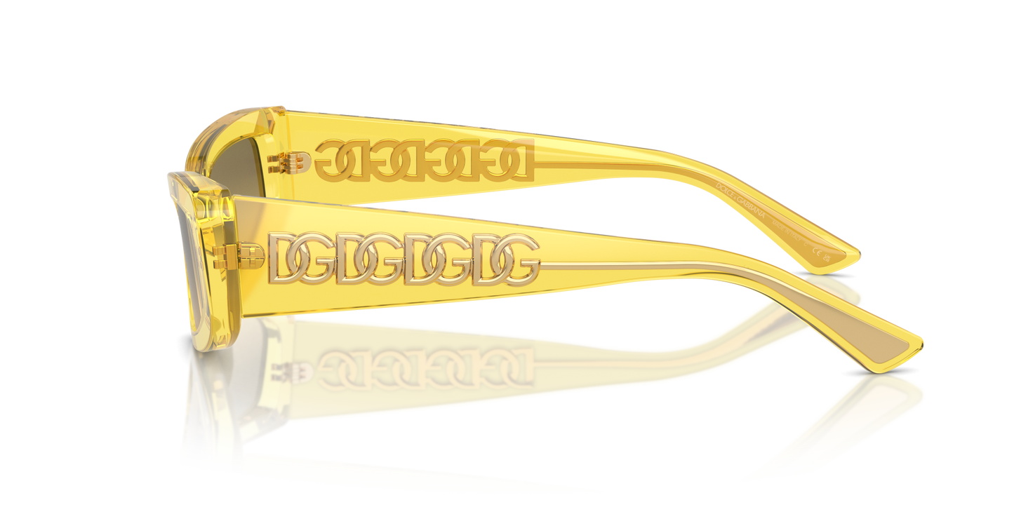 Dolce & Gabbana Sunglasses Transparent Yellow-Yellow Gradient Grey | Dolce&Gabbana DG4445 Transparent Yellow-Yellow Gradient Grey