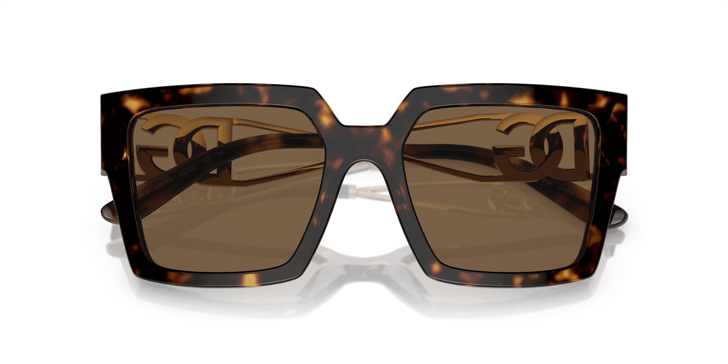 משקפי שמש דולצ'ה וגבאנה הוואנה-חום כהה | Dolce&Gabbana DG4446B Havana-Dark Brown