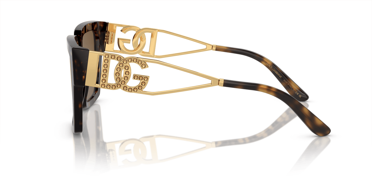 משקפי שמש דולצ'ה וגבאנה הוואנה-חום כהה | Dolce&Gabbana DG4446B Havana-Dark Brown