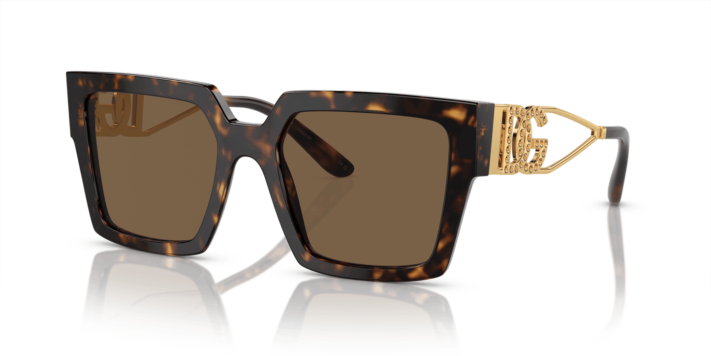 משקפי שמש דולצ'ה וגבאנה הוואנה-חום כהה | Dolce&Gabbana DG4446B Havana-Dark Brown