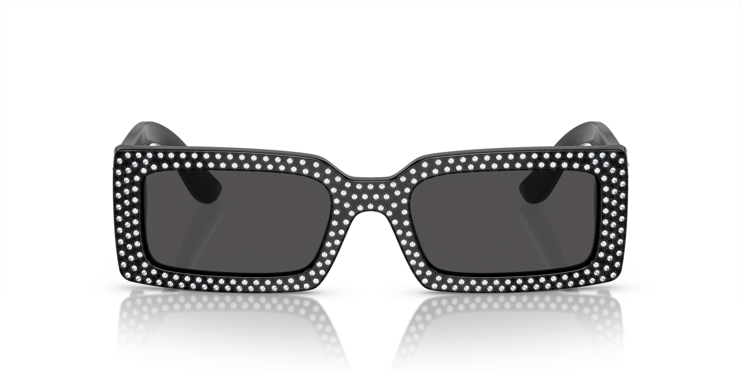 משקפי שמש דולצ'ה וגבאנה שחור-אפור כהה | Dolce&Gabbana DG4447B Black-Dark Grey