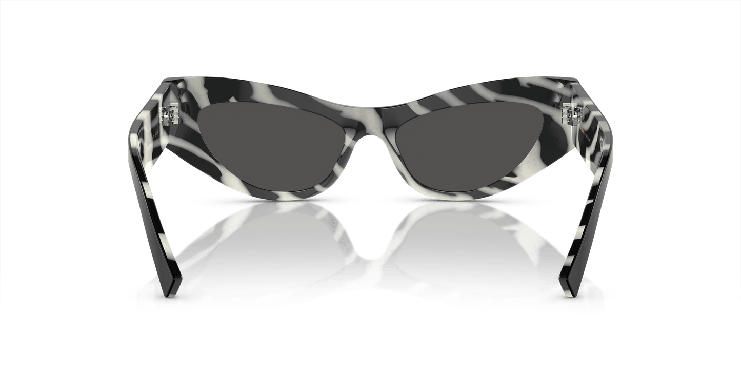 Dolce & Gabbana DG4450 Black On Zebra-Dark Grey Sunglasses
