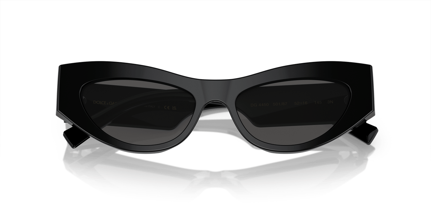 Dolce & Gabbana DG4450 Black-Dark Grey Sunglasses