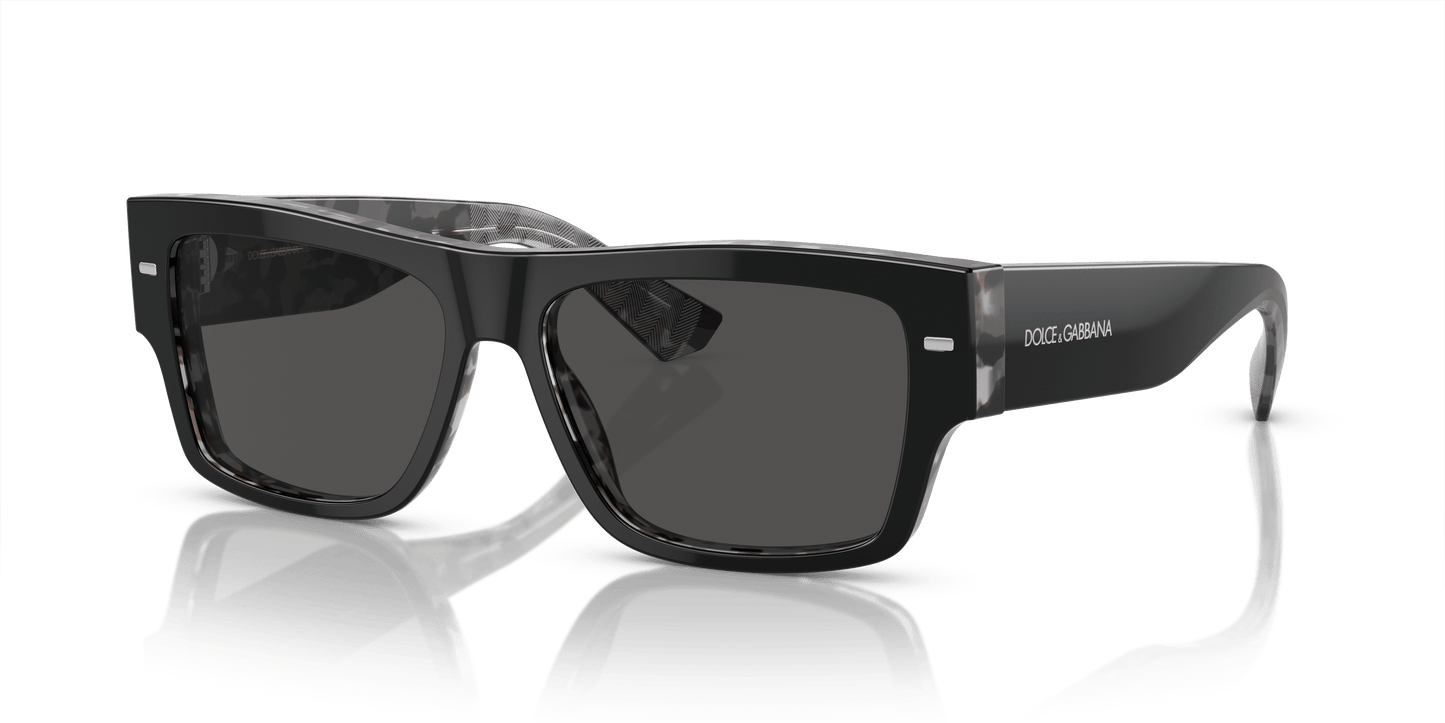 Dolce & Gabbana Sunglasses Black on Grey Havana-Dark Grey | Dolce&Gabbana DG4451 Black On Grey Havana-Dark Grey