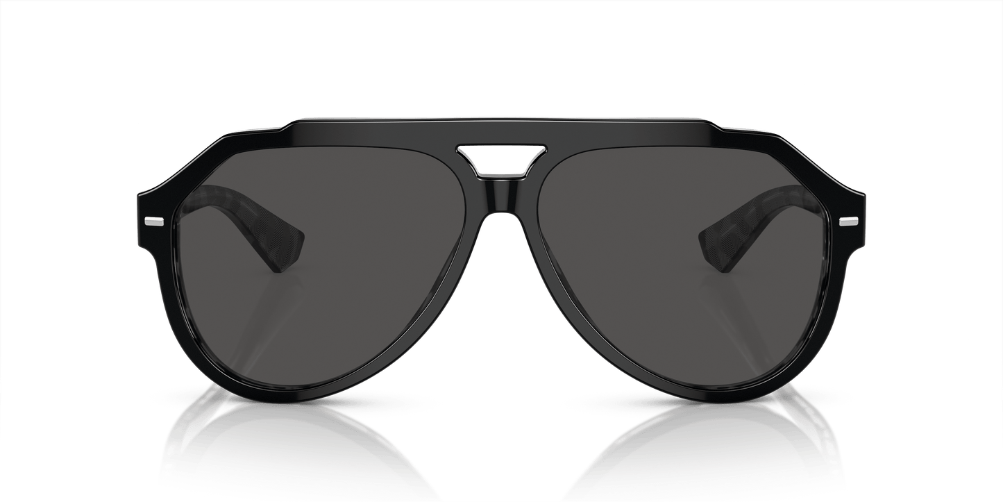 Dolce & Gabbana Sunglasses Black on Grey Havana-Dark Grey | Dolce&Gabbana DG4452 Black On Grey Havana-Dark Grey
