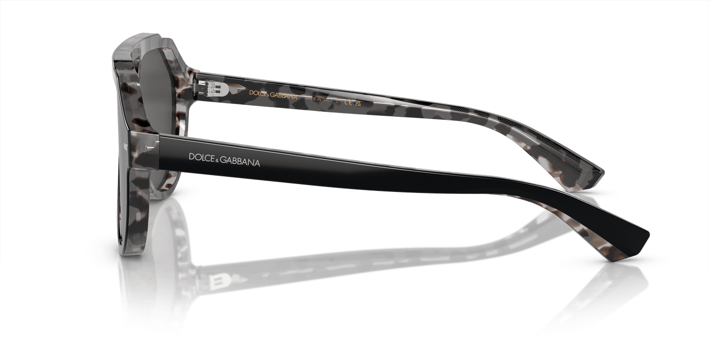 Dolce & Gabbana Sunglasses Black on Grey Havana-Dark Grey | Dolce&Gabbana DG4452 Black On Grey Havana-Dark Grey
