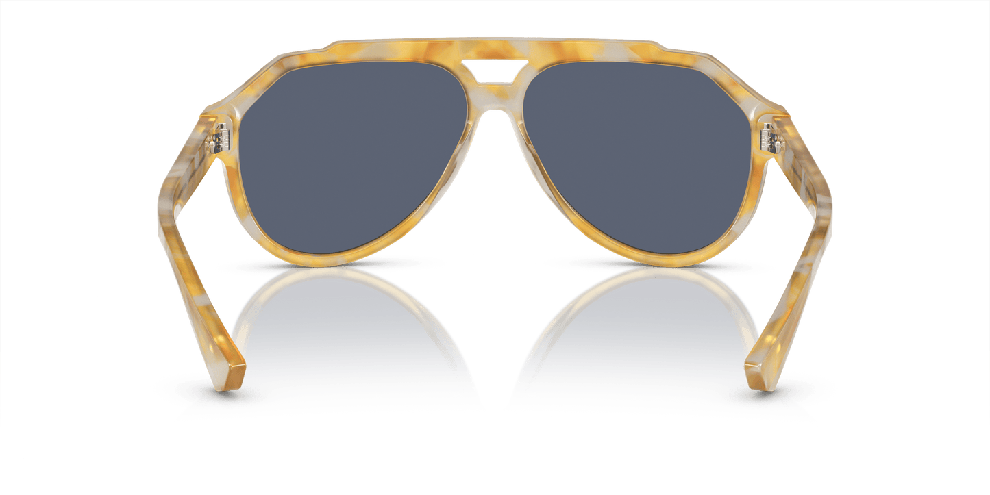 משקפי שמש דולצ'ה וגבאנה צהוב צב-כחול | Dolce&Gabbana DG4452 Yellow Tortoise-Blue