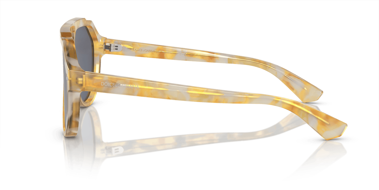 משקפי שמש דולצ'ה וגבאנה צהוב צב-כחול | Dolce&Gabbana DG4452 Yellow Tortoise-Blue