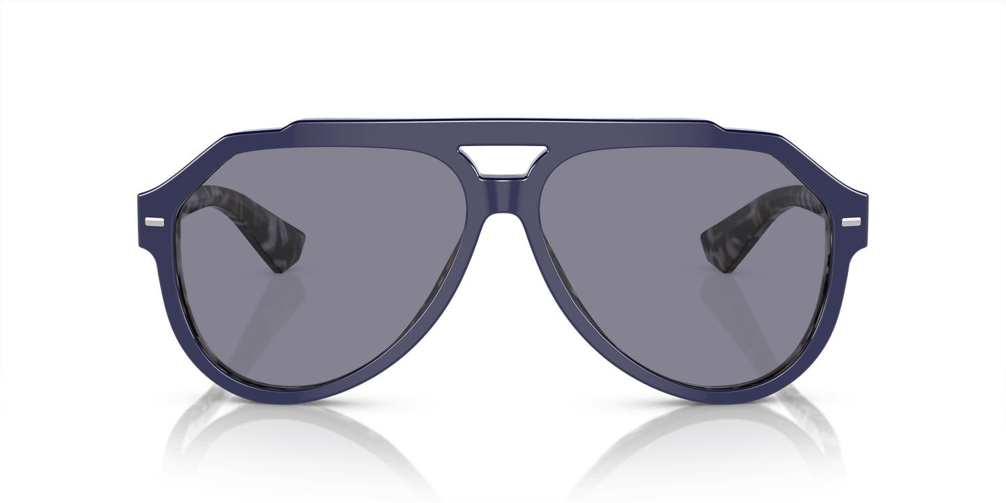Dolce & Gabbana Sunglasses Blue On Blue Havana-Grey | Dolce&Gabbana DG4452 Blue On Blue Havana-Grey