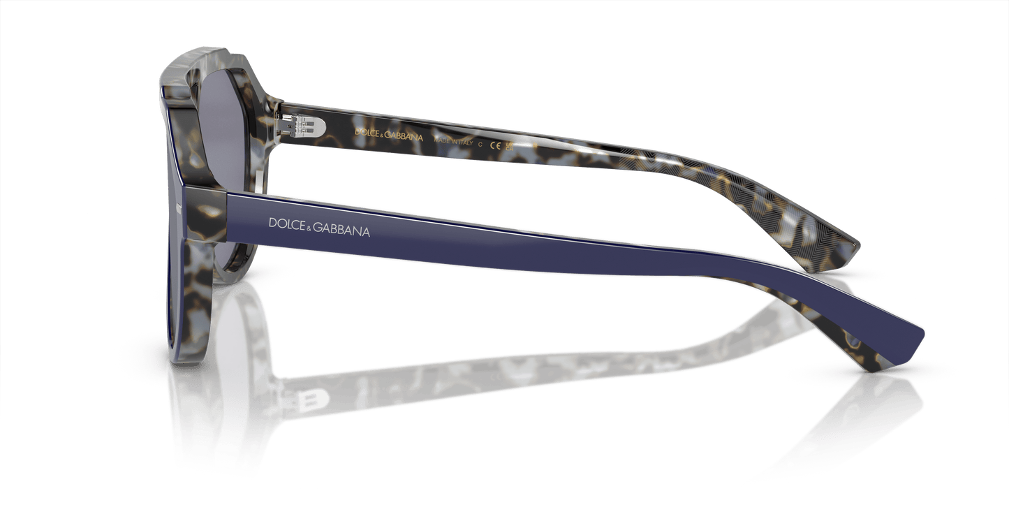 Dolce & Gabbana Sunglasses Blue On Blue Havana-Grey | Dolce&Gabbana DG4452 Blue On Blue Havana-Grey