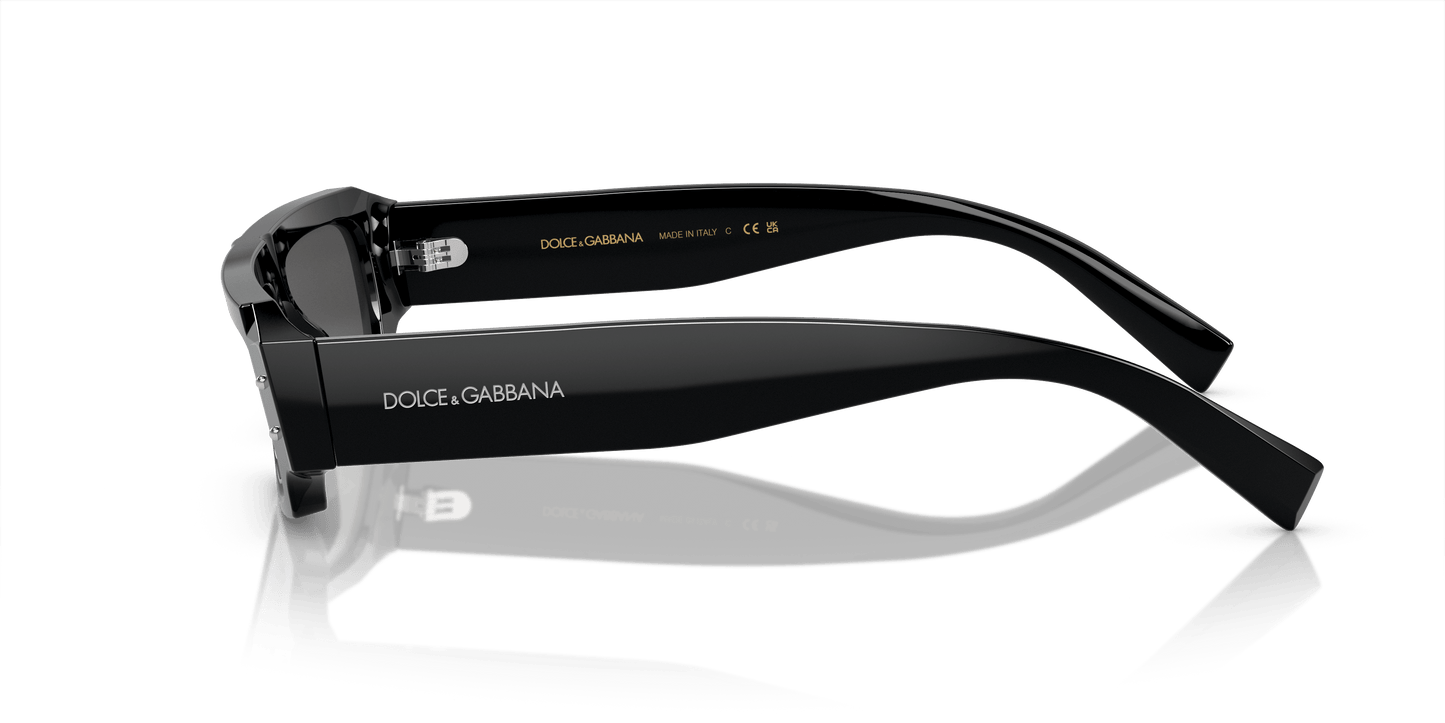 משקפי שמש דולצ'ה וגבאנה שחור-אפור כהה | Dolce&Gabbana DG4458 Black-Dark Grey