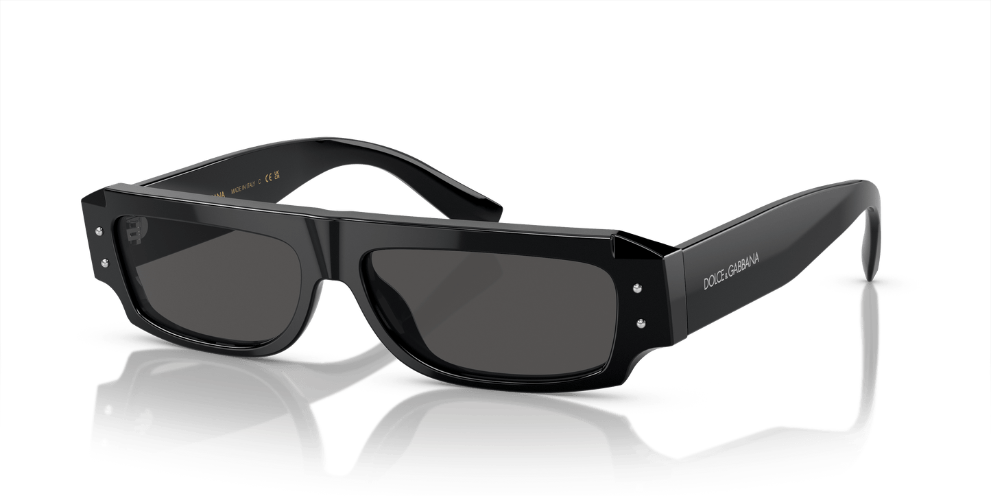 משקפי שמש דולצ'ה וגבאנה שחור-אפור כהה | Dolce&Gabbana DG4458 Black-Dark Grey
