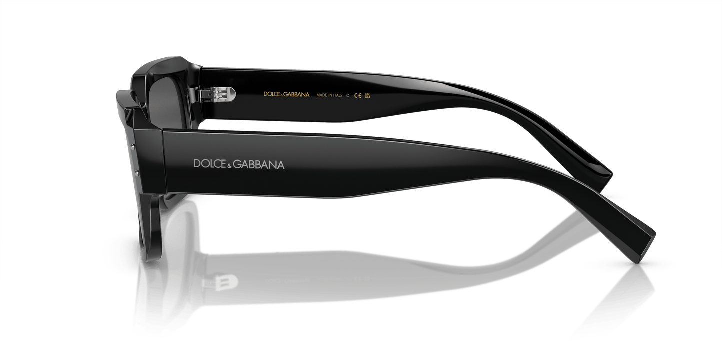 משקפי שמש דולצ'ה וגבאנה שחור-אפור כהה | Dolce&Gabbana DG4460 Black-Dark Grey