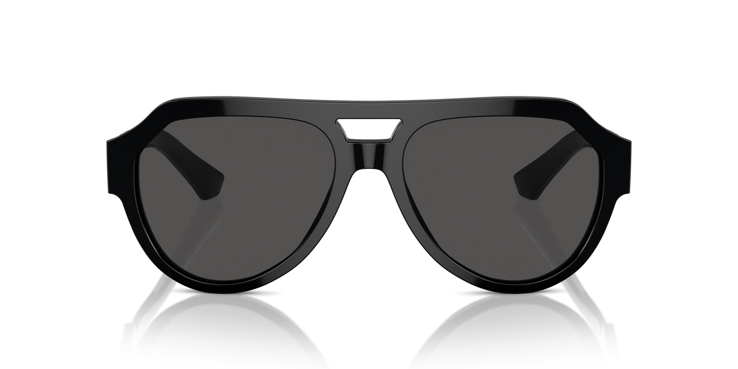 משקפי שמש דולצ'ה וגבאנה שחור-אפור כהה | Dolce&Gabbana DG4466 Black-Dark Grey