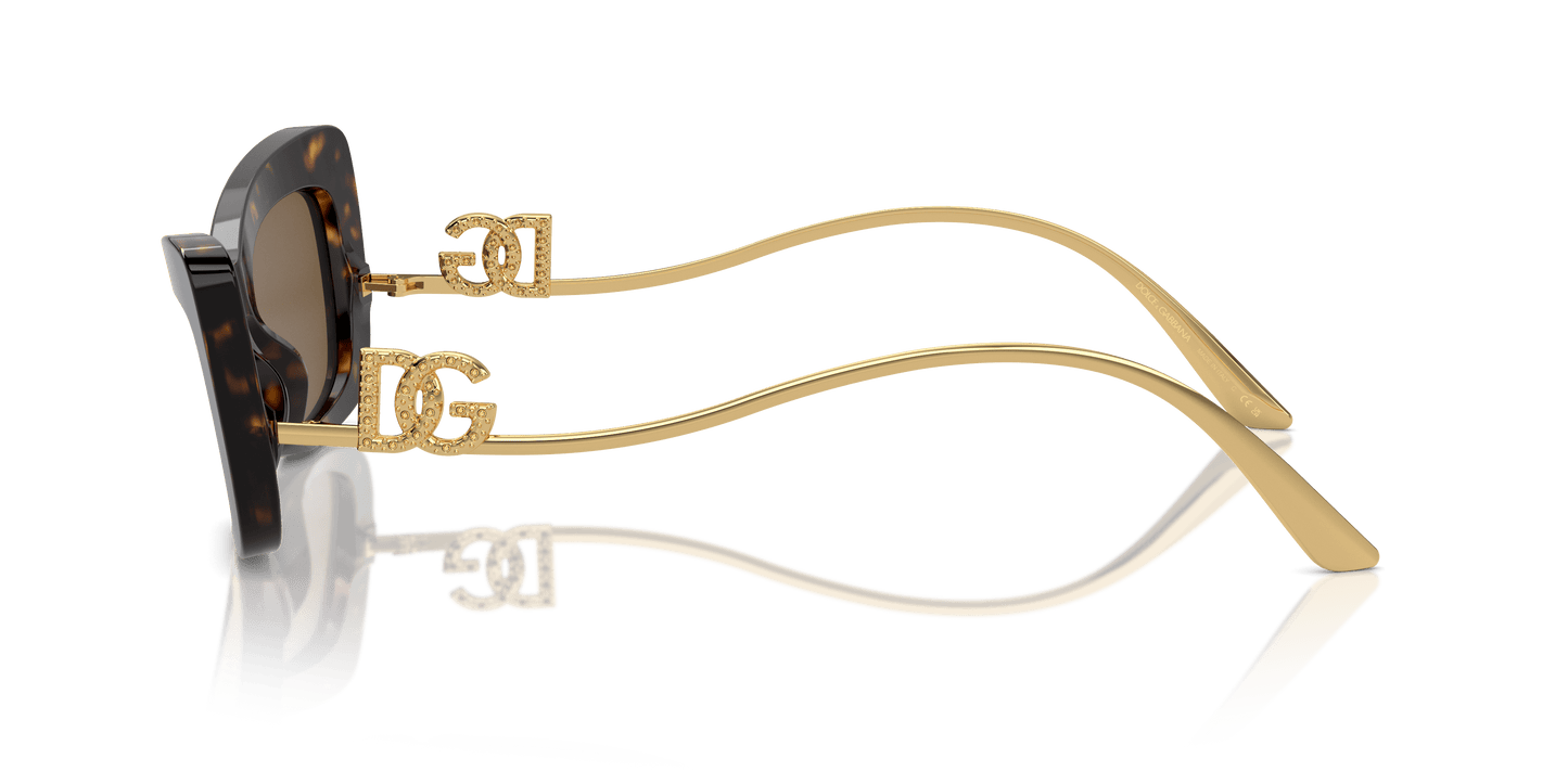 משקפי שמש דולצ'ה וגבאנה הוואנה-חום כהה | Dolce&Gabbana DG4467B Havana-Dark Brown