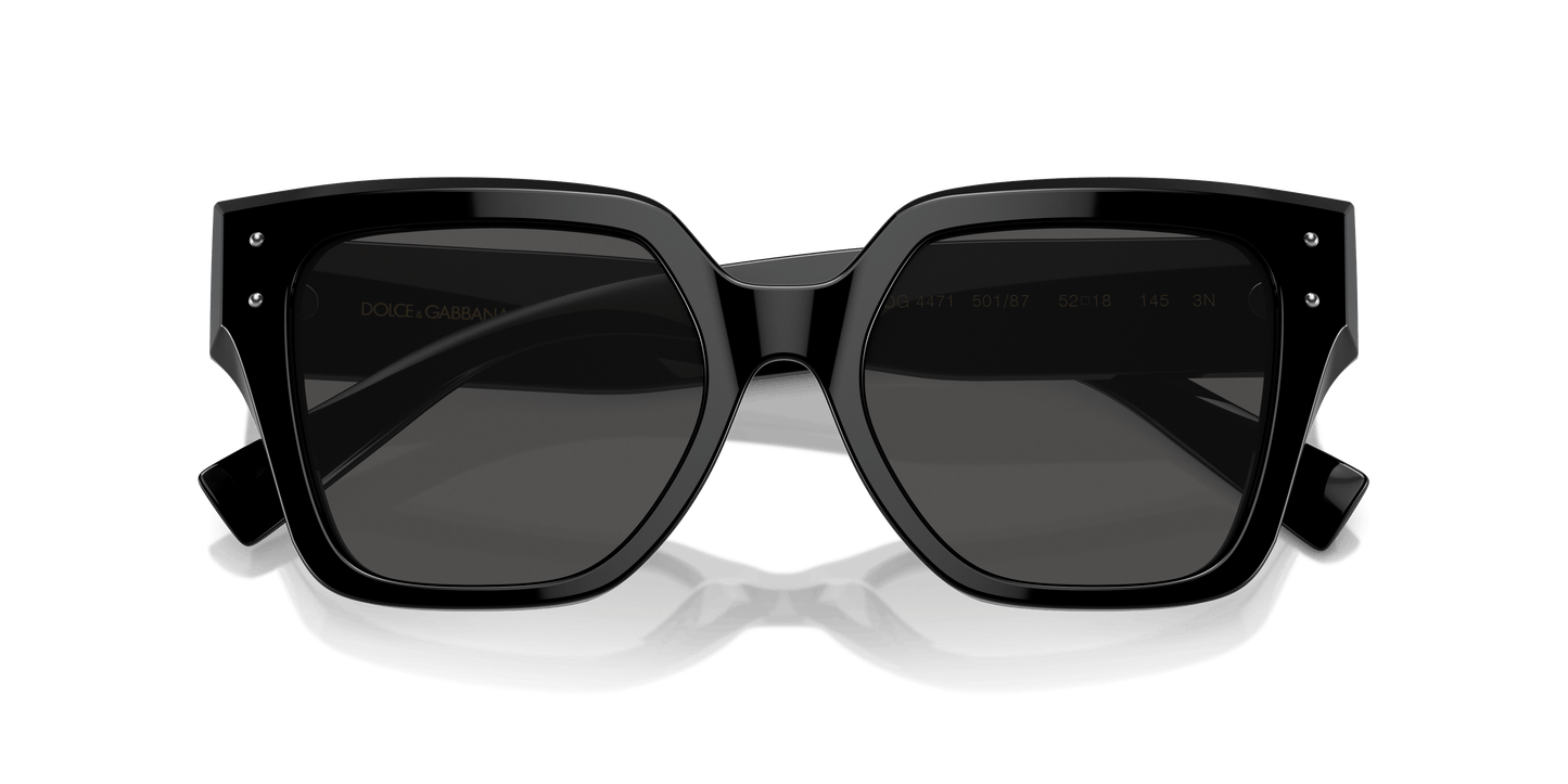 משקפי שמש דולצ'ה וגבאנה שחור-אפור כהה | Dolce&Gabbana DG4471 Black-Dark Grey