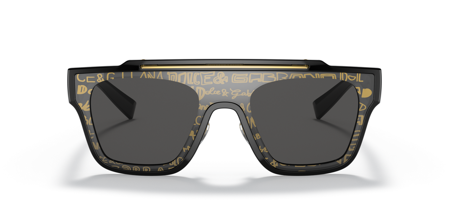 משקפי שמש דולצ'ה וגבאנה שחור-אפור כהה | Dolce&Gabbana DG6125 Black-Dark Grey