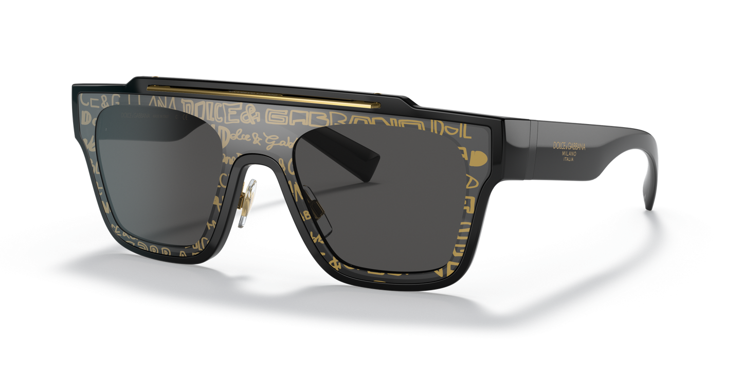 משקפי שמש דולצ'ה וגבאנה שחור-אפור כהה | Dolce&Gabbana DG6125 Black-Dark Grey