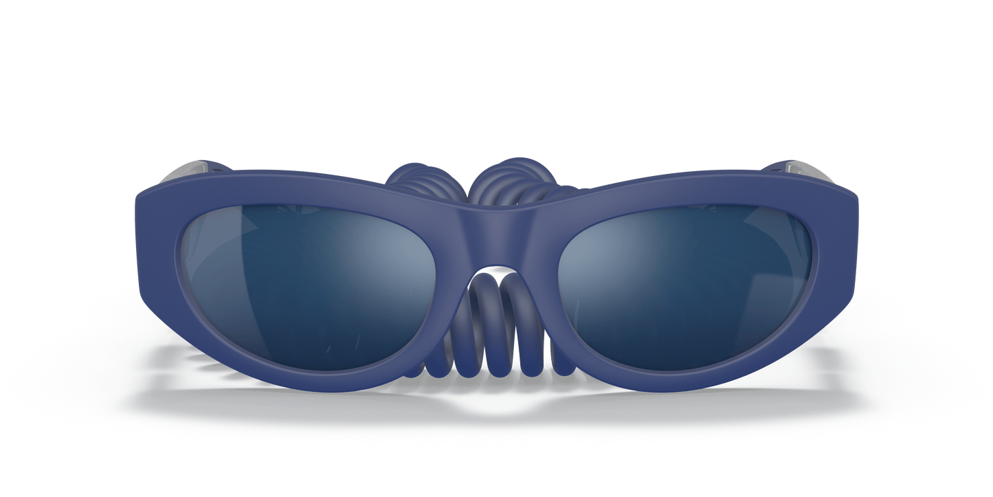 Dolce & Gabbana DG6174 Blue Rubber-Blue Mirror Blue Sunglasses
