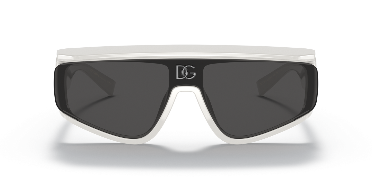 משקפי שמש דולצ'ה וגבאנה לבן-אפור כהה | Dolce&Gabbana DG6177 White-Dark Grey
