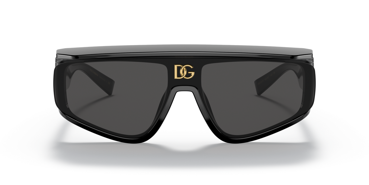 משקפי שמש דולצ'ה וגבאנה שחור-אפור כהה | Dolce&Gabbana DG6177 Black-Dark Grey