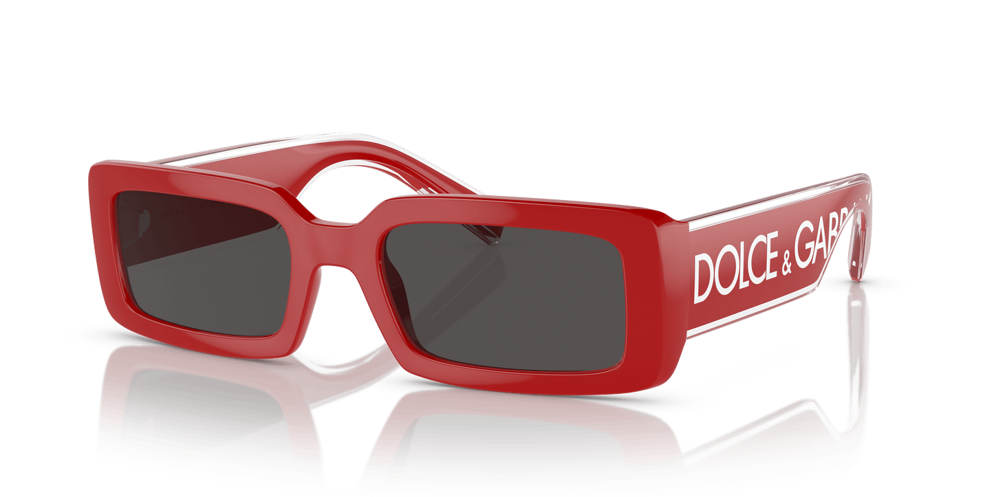 Dolce & Gabbana Sunglasses Red-Dark Grey | Dolce&Gabbana DG6187 Red-Dark Grey