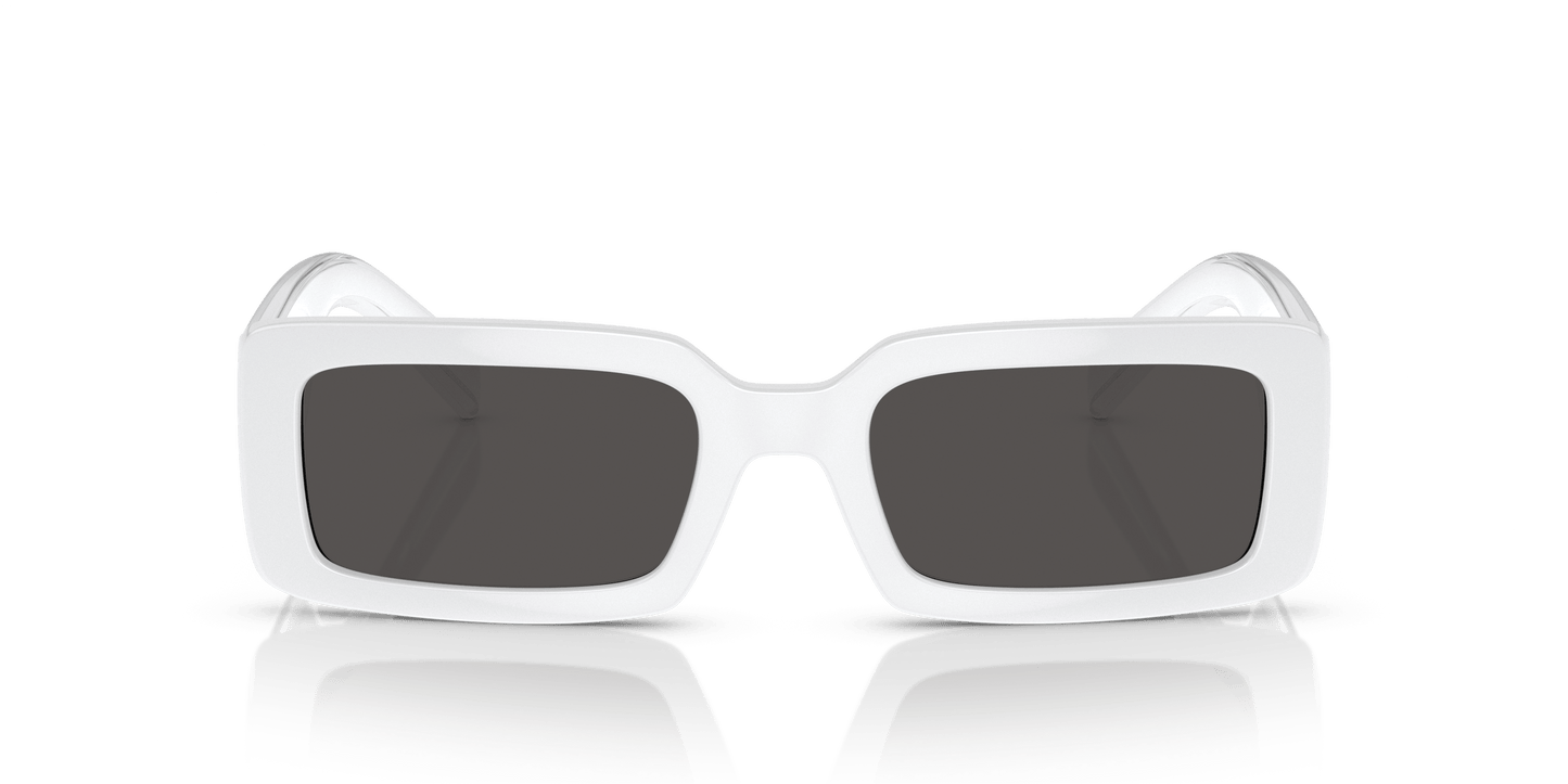משקפי שמש דולצ'ה וגבאנה לבן-אפור כהה | Dolce&Gabbana DG6187 White-Dark Grey