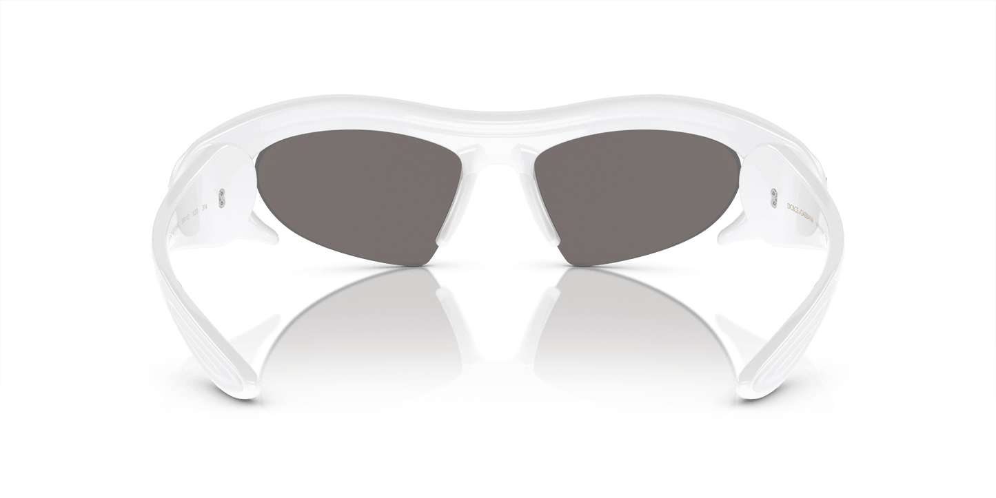 Dolce & Gabbana DG6192 White-Light Grey Mirror Silver Sunglasses