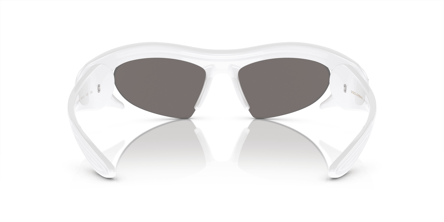 Dolce & Gabbana DG6192 White-Light Grey Mirror Silver Sunglasses