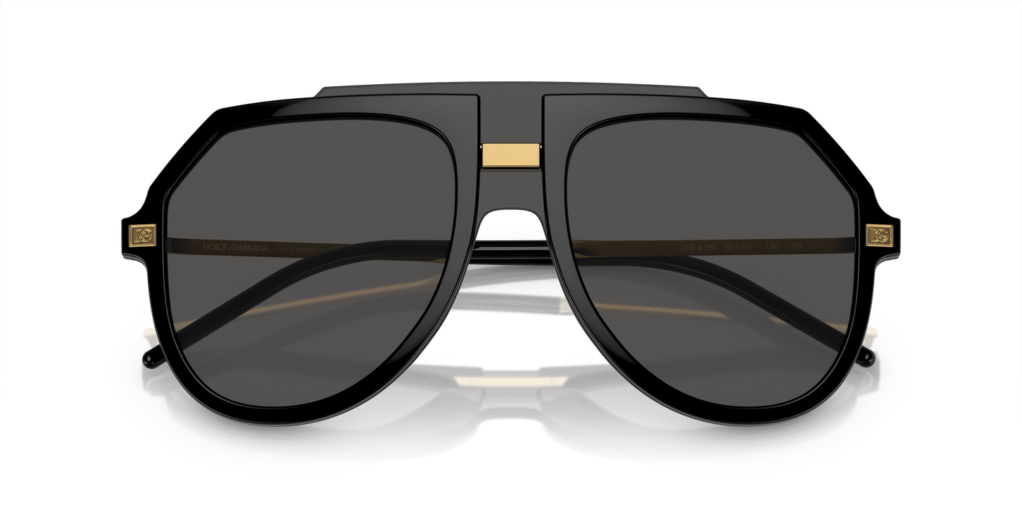 Dolce & Gabbana Sunglasses Black-Dark Grey | Dolce&Gabbana DG6195 Black-Dark Grey