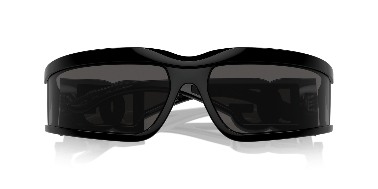 משקפי שמש דולצ'ה וגבאנה שחור-אפור כהה | Dolce&Gabbana DG6198 Black-Dark Grey
