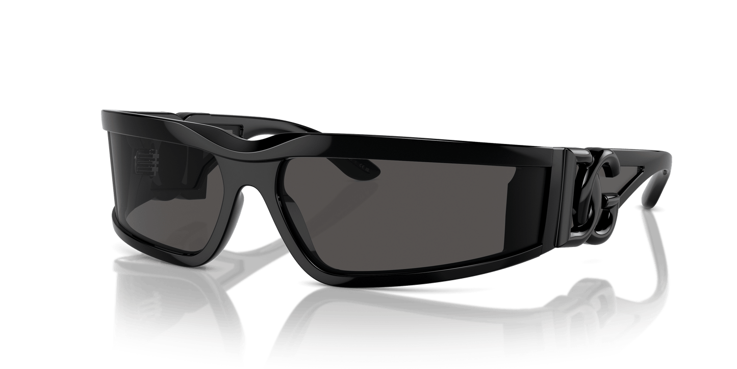 משקפי שמש דולצ'ה וגבאנה שחור-אפור כהה | Dolce&Gabbana DG6198 Black-Dark Grey