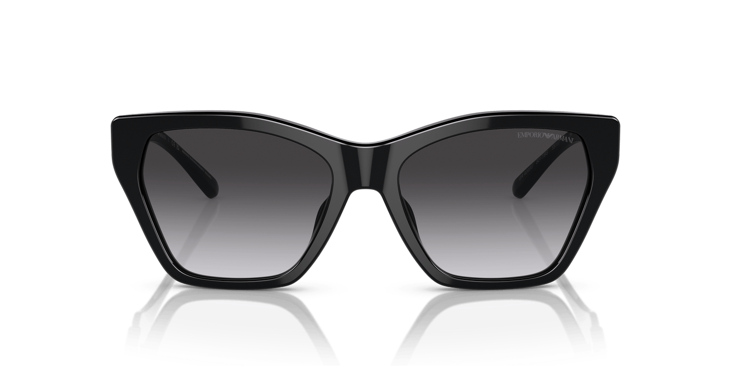 משקפי שמש של דולצ'ה וגבאנה עשן שחור מבריק | Emporio Armani EA4203U Shiny Black-Gradient Smoke