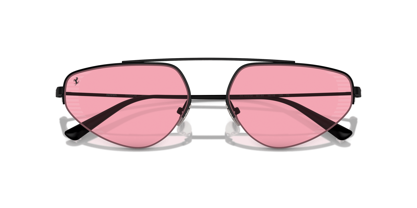 משקפי שמש פרארי מט שחור-ורוד | FERRARI FH1010TD Matte Black-Pink