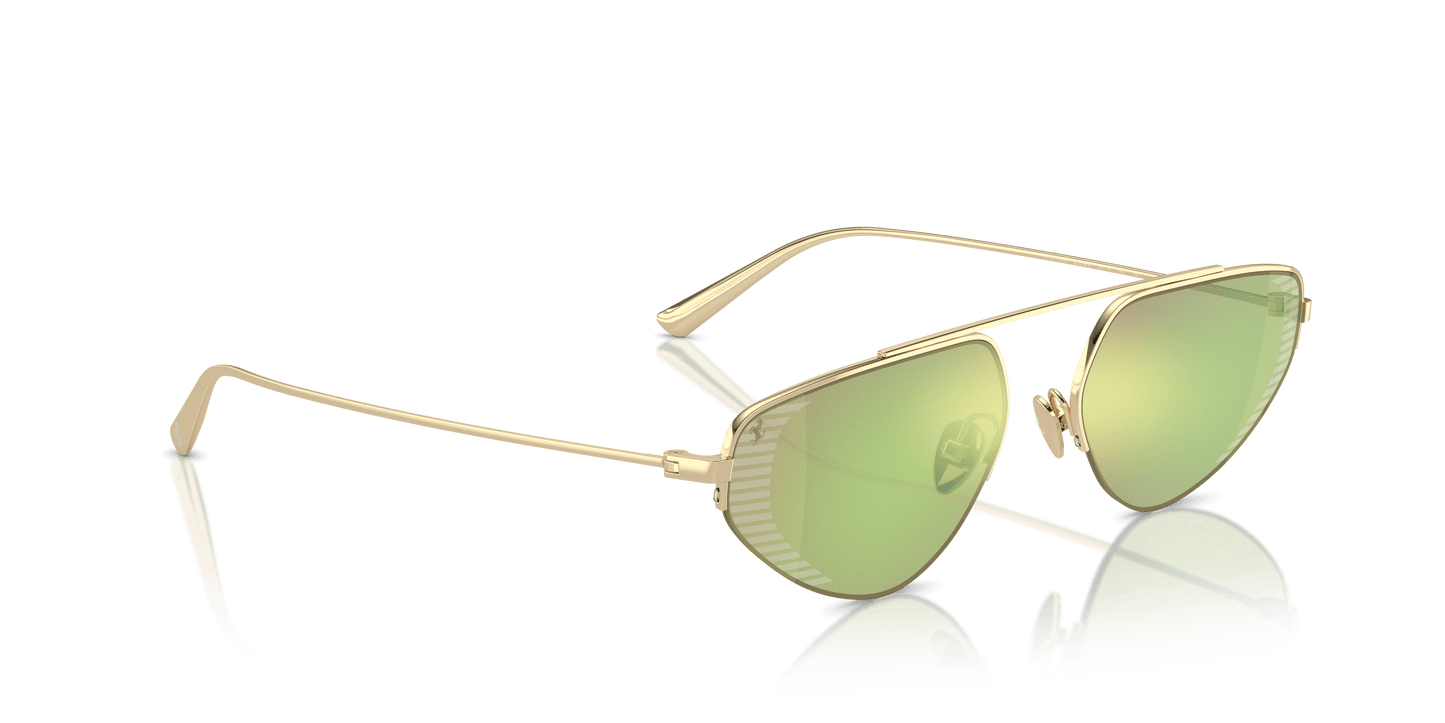 משקפי שמש פרארי מראה זהב-ירוק חיוור | FERRARI FH1010TD Pale Gold-Green Mirror