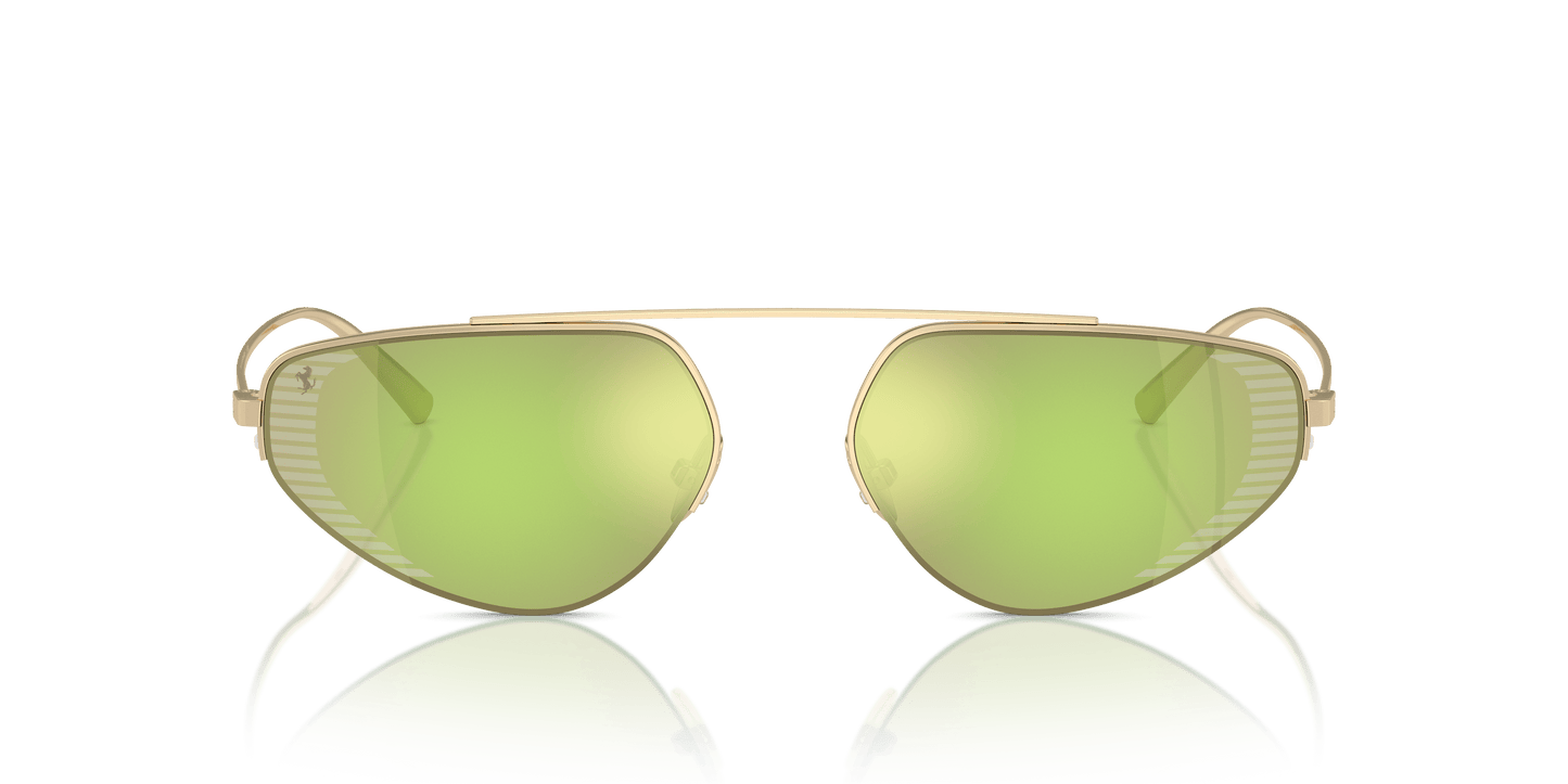 משקפי שמש פרארי מראה זהב-ירוק חיוור | FERRARI FH1010TD Pale Gold-Green Mirror