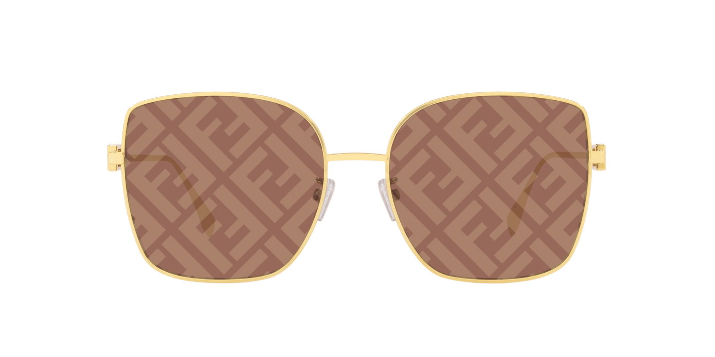 Fendi Sunglasses Gold-Brown Mirror | FENDI FE40013U Gold-Brown Mirror