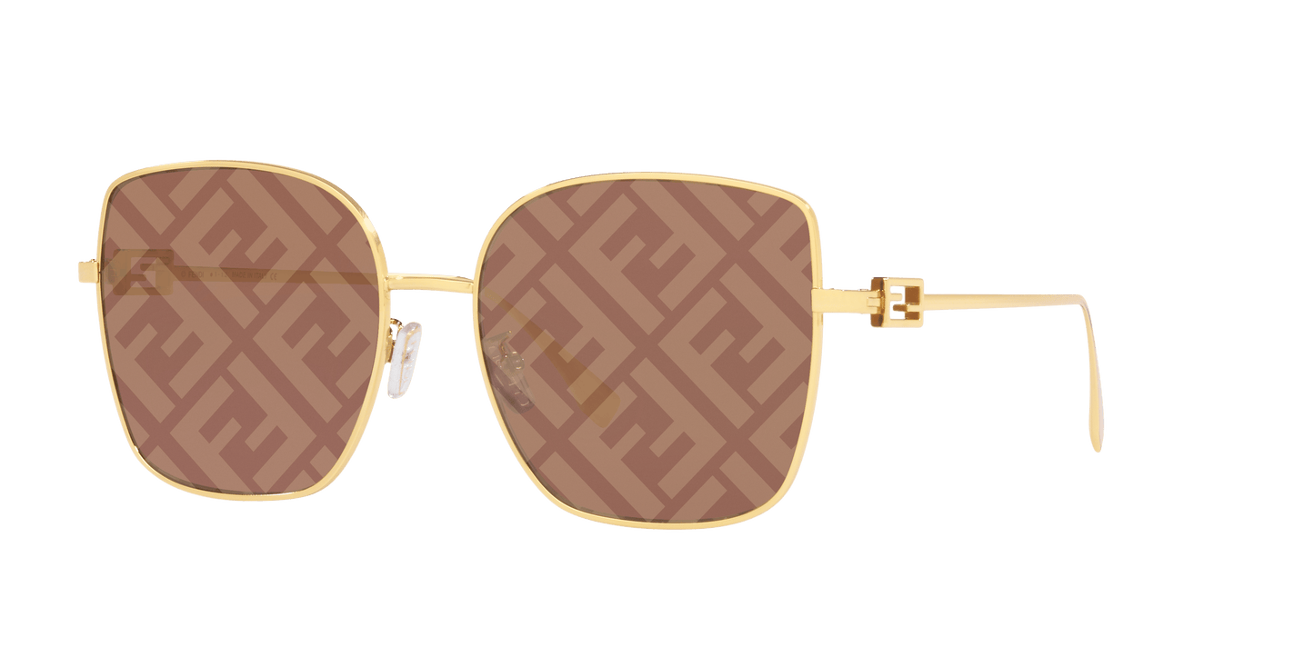 Fendi Sunglasses Gold-Brown Mirror | FENDI FE40013U Gold-Brown Mirror