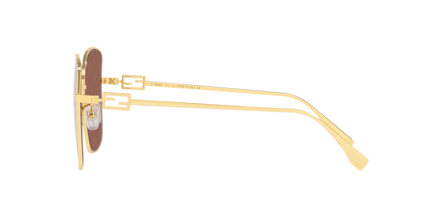 Fendi Sunglasses Gold-Brown Mirror | FENDI FE40013U Gold-Brown Mirror