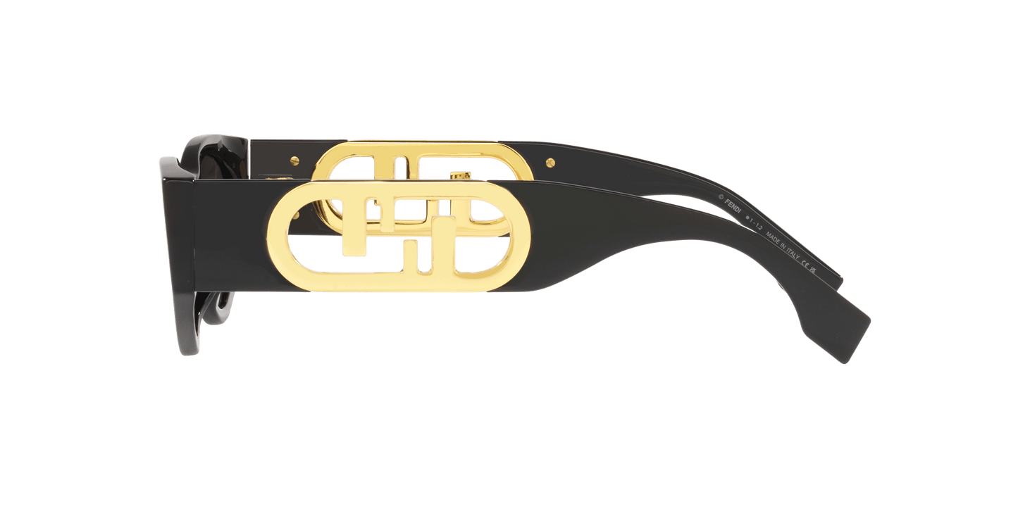 משקפי שמש של פנדי שחור מבריק-אפור | FENDI FE40049I Black Shiny-Grey