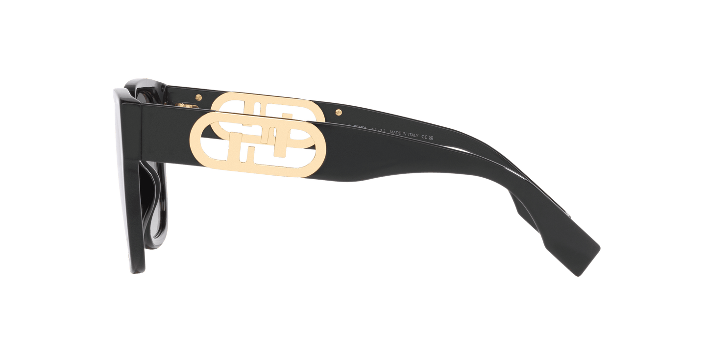 משקפי שמש של פנדי שחור מבריק-אפור | FENDI FE40063I Black Shiny-Grey