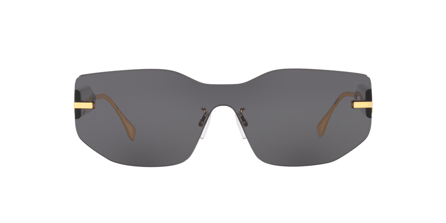 Fendi Sunglasses Gold Shiny-Grey | FENDI FE40066U Gold Shiny-Grey