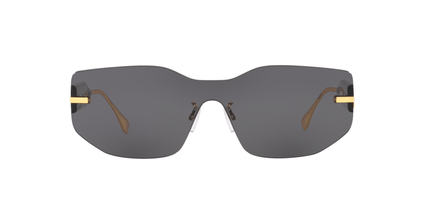 משקפי שמש של פנדי זהב מבריק-אפור | FENDI FE40066U Gold Shiny-Grey