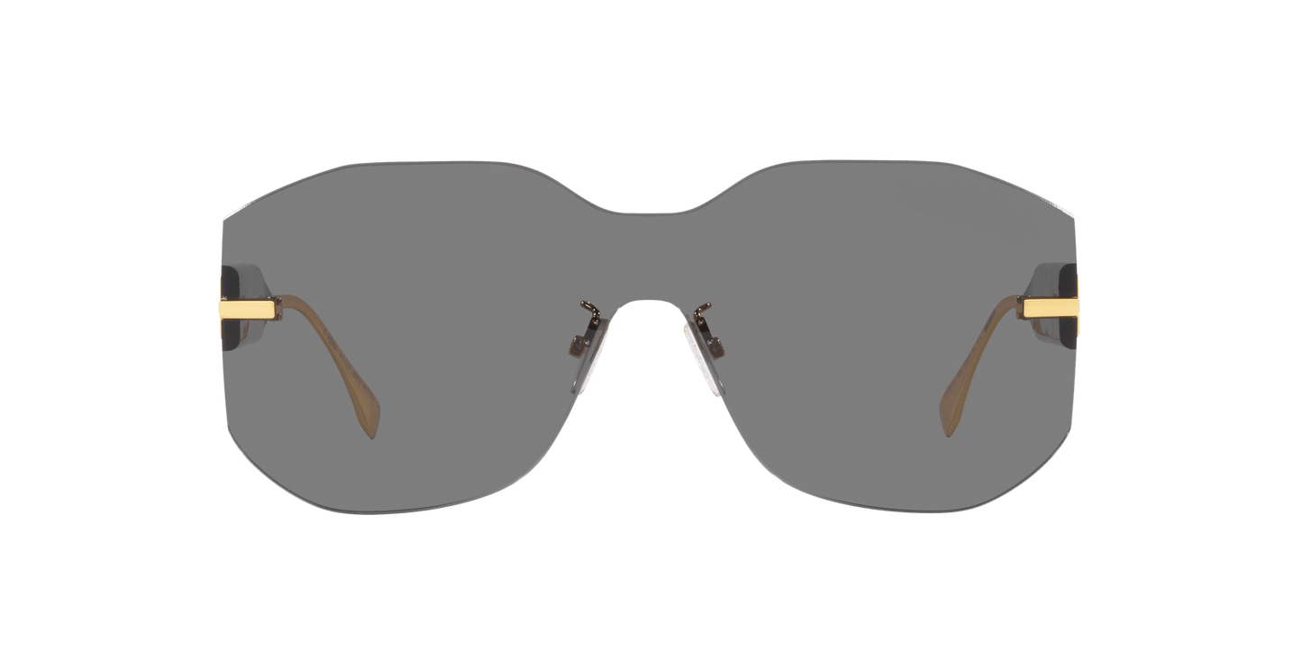 Fendi Sunglasses Gold Shiny-Grey | FENDI FE40067U Gold Shiny-Grey
