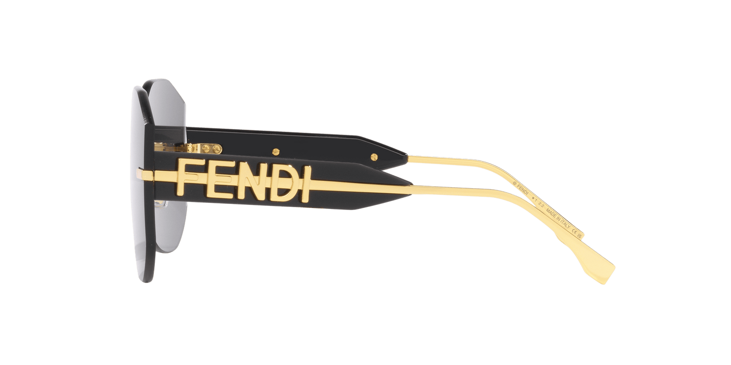 משקפי שמש של פנדי זהב מבריק-אפור | FENDI FE40067U Gold Shiny-Grey