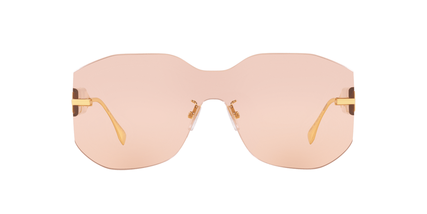 משקפי שמש פנדי זהב מבריק-ורוד | FENDI FE40067U Gold Shiny-Pink