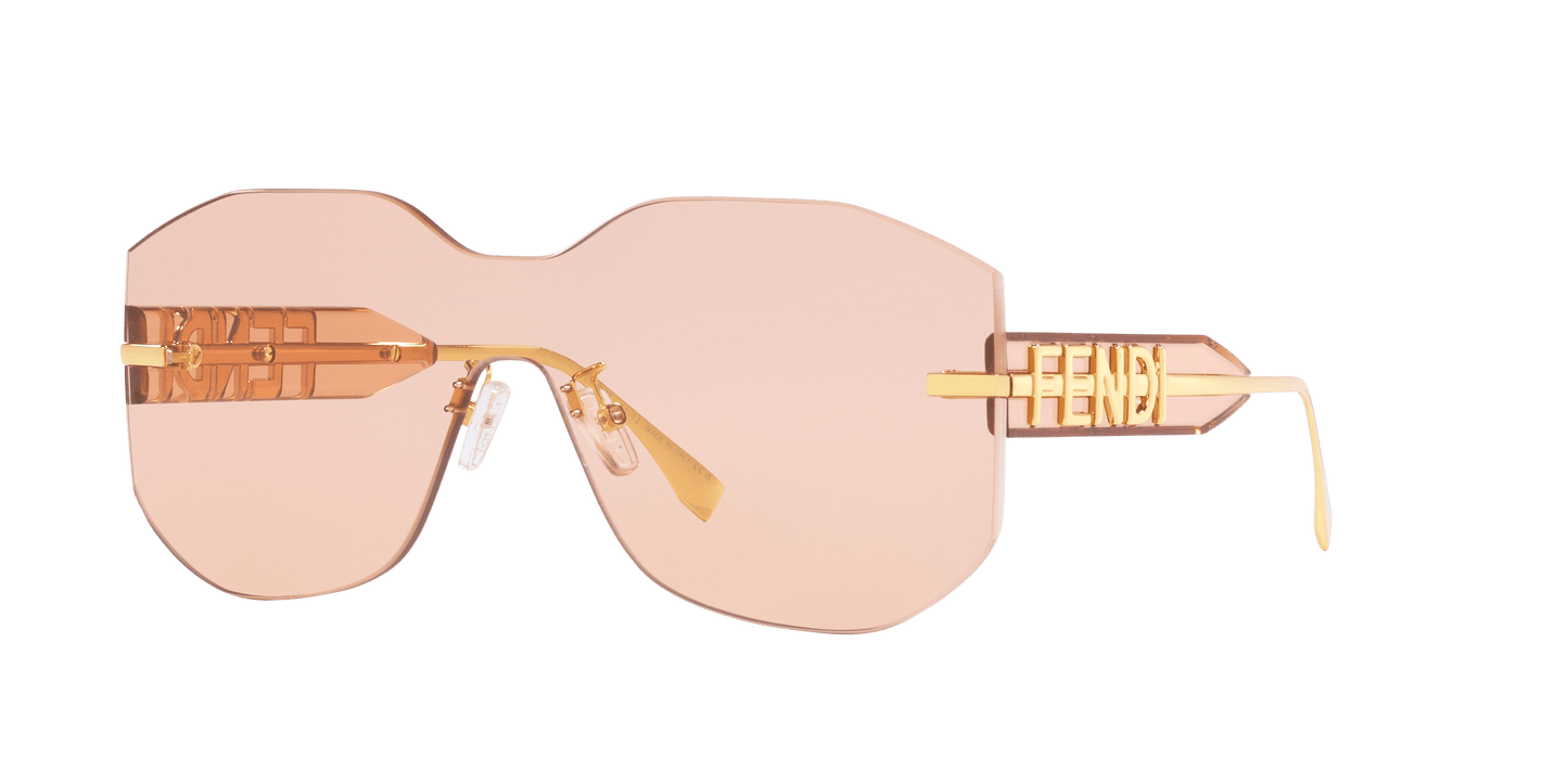 משקפי שמש פנדי זהב מבריק-ורוד | FENDI FE40067U Gold Shiny-Pink