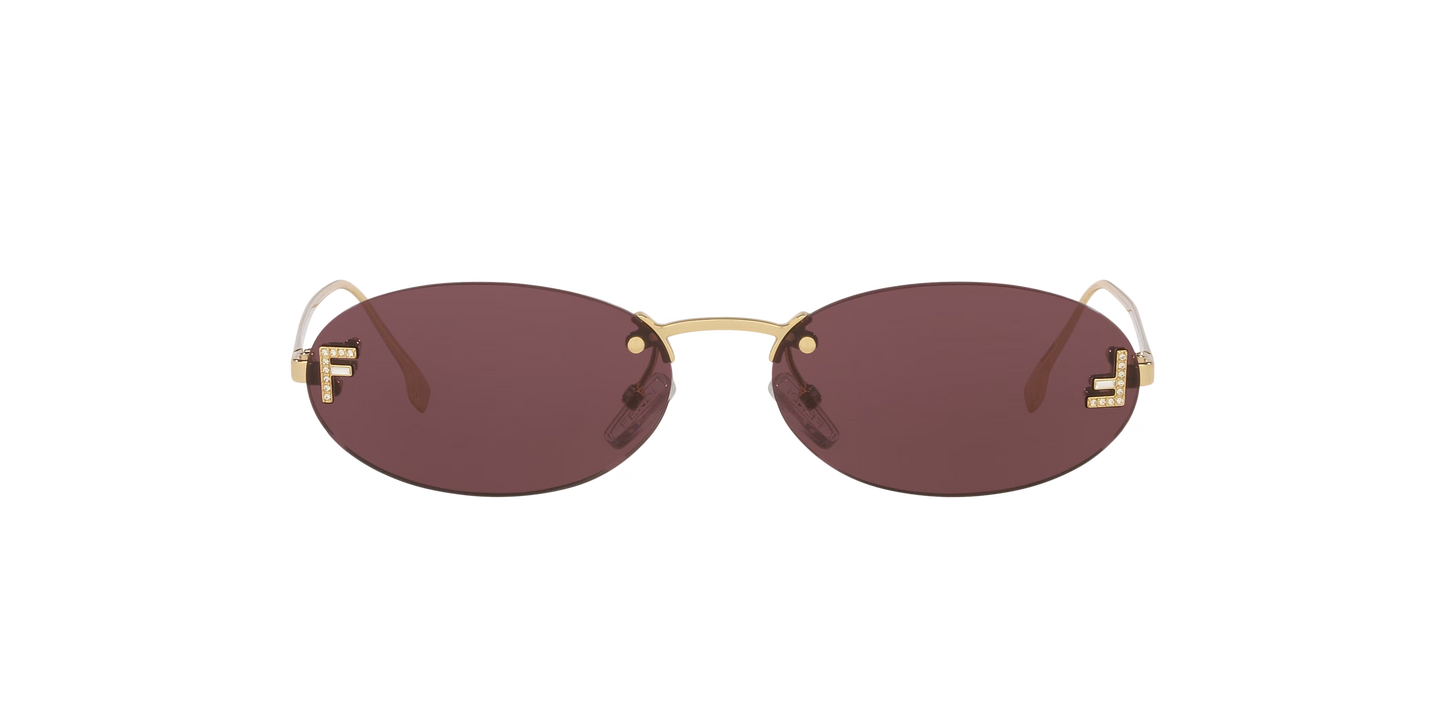 Fendi Gold-Violet Sunglasses | FENDI FE4075US Gold-Violet